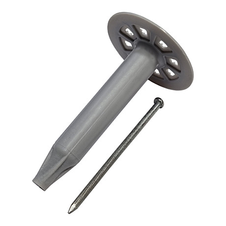 Тарельчатый дюбель 50мм. с гвоздем по пеноблокам GNINR-50-6-LIP (Уп./100шт.)